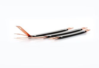 Flexible power rails made of copper strips